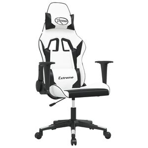 vidaXL feh&eacute;r &eacute;s fekete műbőr j&aacute;t&eacute;ksz&eacute;k