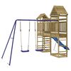 vidaXL impregn&aacute;lt fenyőfa k&uuml;lt&eacute;ri j&aacute;tsz&oacute;szett