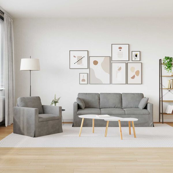 vidaXL Kanap&eacute; 2 pcs Vil&aacute;gossz&uuml;rke 198 x 78 x 80 cm B&aacute;rsony