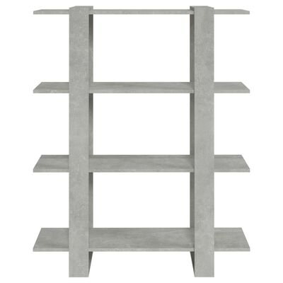 vidaXL betonszürke könyvszekrény/térelválasztó 100 x 30 x 123,5 cm