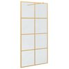 vidaXL Walk-in zuhanyfal Arany 100 x 195 cm edzett &uuml;veg