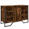 vidaXL f&uuml;st&ouml;s t&ouml;lgy szerelt fa f&uuml;rdőszobai mosd&oacute;szekr&eacute;ny 91x35x60 cm