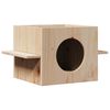 vidaXL Macskah&aacute;z 51x35x30 cm t&ouml;m&ouml;r fa fenyőfa