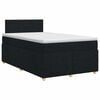 vidaXL Boxspring &aacute;gy matraccal fejt&aacute;ml&aacute;val Fekete 120 x 190 cm Sz&ouml;vet