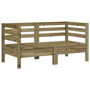 vidaXL Corner Sofa 2 db Treated pinewood under high pressure