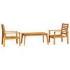 vidaXL 3 r&eacute;szes t&ouml;m&ouml;r ak&aacute;cfa kerti &uuml;lőgarnit&uacute;ra