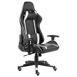vidaXL feh&eacute;r PVC forg&oacute; gamer sz&eacute;k