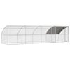 vidaXL Csirkeketrec 4 db Ez&uuml;st 800 x 200 x 200 cm Ac&eacute;l &eacute;s PE