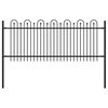 vidaXL T&uuml;ske &Iacute;ves Ker&iacute;t&eacute;s DRONTEN 200 x 130 cm Porsz&oacute;rt ac&eacute;l Fekete