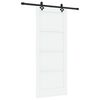 vidaXL Cs&uacute;sz&oacute; ajt&oacute; ORKDAL Feh&eacute;r 83 x 202 cm T&ouml;m&ouml;r Fenyőfa