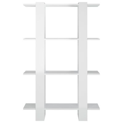 vidaXL magasfényű fehér könyvszekrény/térelválasztó 80 x 30 x 123,5 cm