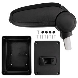 vidaXL aut&oacute; karfa fekete 17x40x(31-49) cm ABS