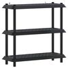 vidaXL Polc egys&eacute;g 3 szint 100 x 40 x 96 cm PP Antracitsz&uuml;rke