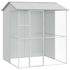 vidaXL Mad&aacute;r kalitka Sz&uuml;rke 215 x 210 x 247 cm Horganyzott ac&eacute;l