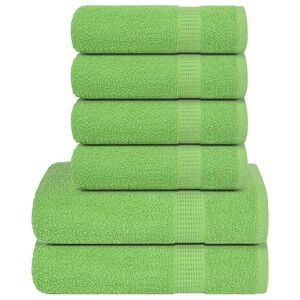 vidaXL 6 db FROGN t&ouml;r&ouml;lk&ouml;zőgarnit&uacute;ra almaz&ouml;ld 360 g/m&sup2;