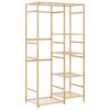 vidaXL bambusz ruha&aacute;llv&aacute;ny polcokkal 100x50x184,5 cm