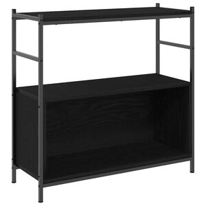 vidaXL K&ouml;nyvespolc Musta tammi 80 x 30 x 78.5 cm Faanyag