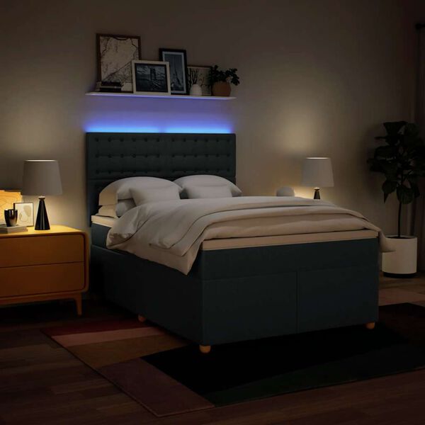 vidaXL k&eacute;k sz&ouml;vet rug&oacute;s &aacute;gy matraccal 140 x 190 cm