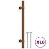 vidaXL 10 db bronz rozsdamentes ac&eacute;l szekr&eacute;nyfoganty&uacute; 160 mm