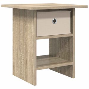 vidaXL &Eacute;jjeli asztal fi&oacute;kkal Sonoma t&ouml;lgy 41 x 40 x 45 cm Faanyag