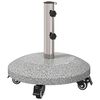 vidaXL Granite ernyőtart&oacute; kerekekkel 4-5 cm &aacute;tm&eacute;rőjű oszlophoz 27.2 kg