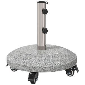 vidaXL Granite ernyőtart&oacute; kerekekkel 4-5 cm &aacute;tm&eacute;rőjű oszlophoz 27.2 kg