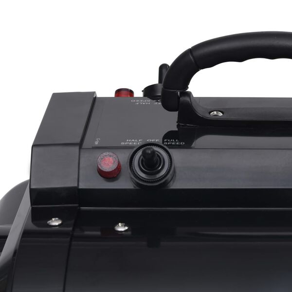 vidaXL fekete dupla motoros kisállatszárító