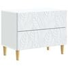 vidaXL &Eacute;jjeli asztal Feh&eacute;r 62 x 34,5 x 48 cm Szerelt Fa