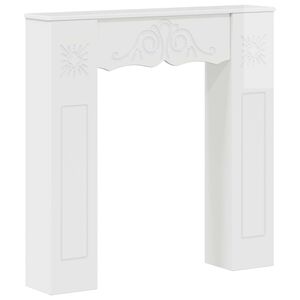 vidaXL Kandall&oacute;keret Magasf&eacute;nyű Feh&eacute;r 102 x 20 x 102 cm Szerelt Fa
