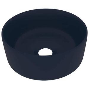 vidaXL kerek matt s&ouml;t&eacute;tk&eacute;k ker&aacute;mia luxus mosd&oacute;kagyl&oacute; 40 x 15 cm