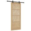 vidaXL Cs&uacute;sz&oacute; ajt&oacute; ORKDAL 86 x 211 cm T&ouml;m&ouml;r Fenyőfa Term&eacute;szetes