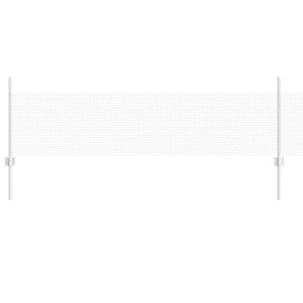 vidaXL Ker&iacute;t&eacute;s oszlopokkal Ez&uuml;st 0,5 x 50 m Ac&eacute;l