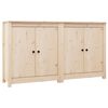 vidaXL 2 db t&ouml;m&ouml;r fenyőfa t&aacute;lal&oacute;szekr&eacute;ny 70 x 35 x 80 cm