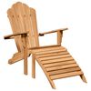 vidaXL Kert Adirondack Székek 2 pcs Barna 77 x 137 x 95 cm Tömör tíkfa