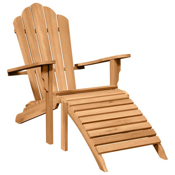 vidaXL Kert Adirondack Székek 2 pcs Barna 77 x 137 x 95 cm Tömör tíkfa