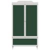 vidaXL Kr&eacute;t&aacute;val &Iacute;rt Dresser ROROS Feh&eacute;r 90 x 45 x 165 cm Faanyag