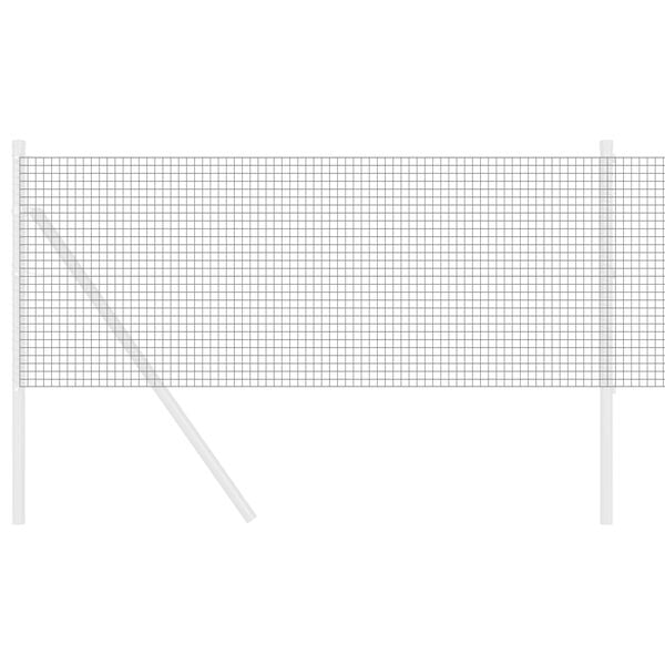vidaXL Hegesztett Drótháló Kerítés Szürke 0,6 x 10 m Acél