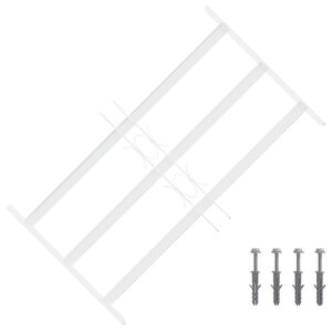 vidaXL Ablakokhoz k&eacute;sz&uuml;lt biztons&aacute;gi r&aacute;cs, 3 keresztl&eacute;ccel 3 pcs