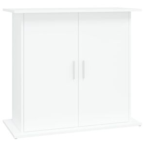 vidaXL feh&eacute;r szerelt fa akv&aacute;riumi &aacute;llv&aacute;ny 81x36x73 cm