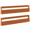 vidaXL 2 db viaszbarna t&ouml;m&ouml;r fenyőfa fali cipőtart&oacute; 110x8,5x23,5 cm