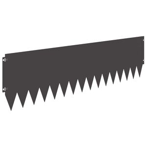 vidaXL Fűszeg&eacute;lyez&eacute;s 20 pcs 103 x 30 cm Ac&eacute;l Fekete