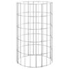 vidaXL k&ouml;r alak&uacute; horganyzott ac&eacute;l gabion oszlop &Oslash;30 x 50 cm