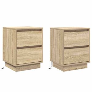 vidaXL &Eacute;jjeliszekr&eacute;ny 2 db Sonoma t&ouml;lgy 39 x 34,5 x 50 cm Szerelt fa