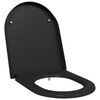 vidaXL WC &uuml;lőke Fekete 49 x 36 x 4 cm Duroplast