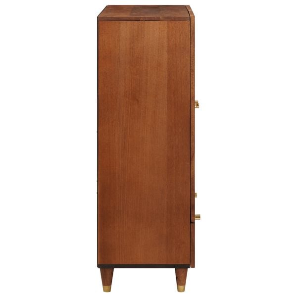 vidaXL Magas T&aacute;lca fi&oacute;kkal Barna 60 x 33,5 x 100 cm T&ouml;m&ouml;r Mang&oacute;f&aacute;t