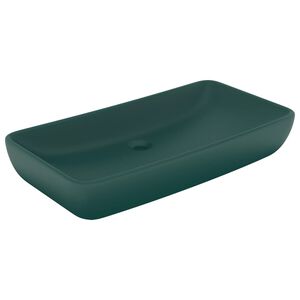 vidaXL n&eacute;gysz&ouml;gletes matt s&ouml;t&eacute;tz&ouml;ld ker&aacute;mia luxus mosd&oacute;kagyl&oacute; 71 x 38 cm