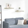 vidaXL 2 db tölgyszínű MDF lebegő fali polc 50 x 23 x 3,8 cm