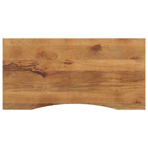vidaXL t&ouml;m&ouml;r nyers mang&oacute;fa &iacute;ves asztallap 110 x 50 x 2,5 cm