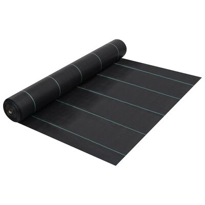 vidaXL fekete PP talajtakaró szőnyeg 2 x 100 m
