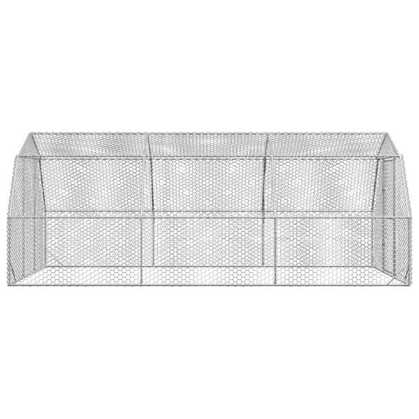 vidaXL Csirkefuttat&oacute; 2,5x6x2,25 m horganyzott ac&eacute;l